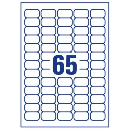L2065 - ლეიბლი 65-იანი. (38.1x21.2მმ)
