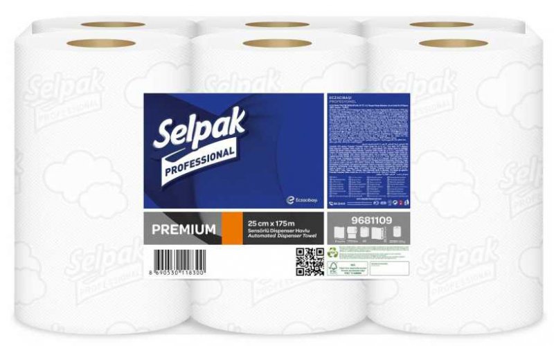 selpak-professionel-.jpg 9681109 - ხელსახოცი ლაზერის დისპენსერისთვის 25 სმ, 175 მ - Image 1